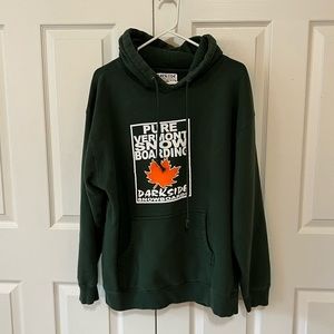 Darkside Snowboards “Pure Vermont” Hoodie Green Large